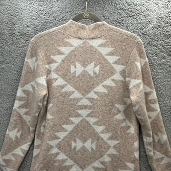FRYE Women's Small Cardigan Open Front Southwest Pattern Comfortable Cozy Winter - Picture 9 of 10
